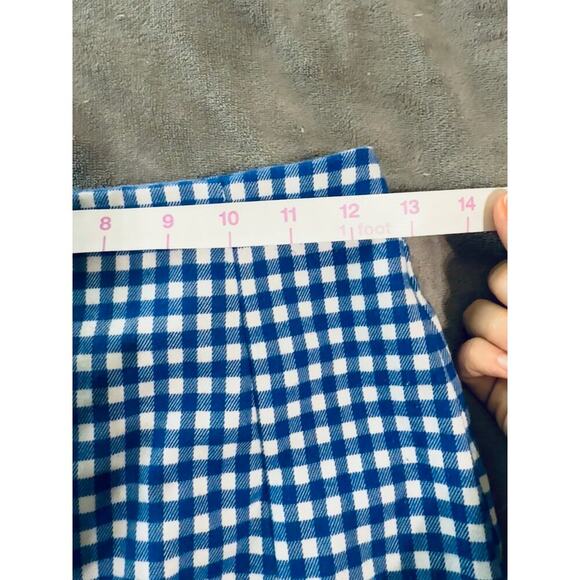 Love On a Hanger Blue Gingham Skirt Size 1 Juniors Women Zip Back - Picture 5 of 6